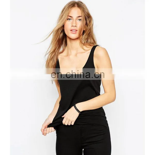 2017 Casual 95% Cotton 5% Spandex Blank Bulk Tank Top photo-4