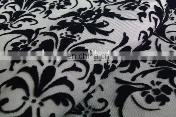 Winfar Textile New Product Soft Knit Polyester Stretchy DTY Scuba Print Flock Fabric photo-5