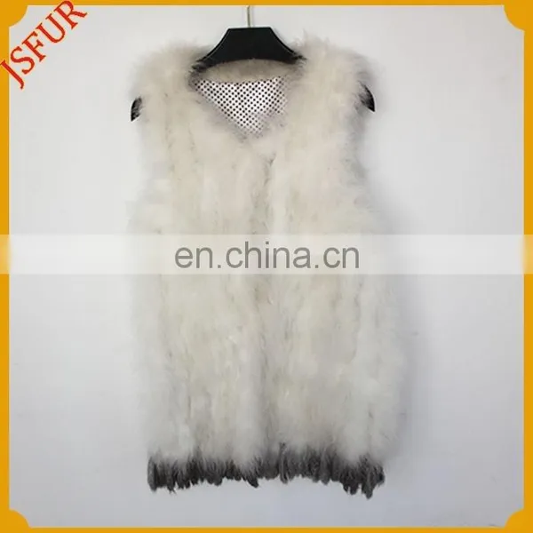 2015 Newest Unique Style Turkey Feather Vest Wholesale Clothing In Turkey Feather photo-5