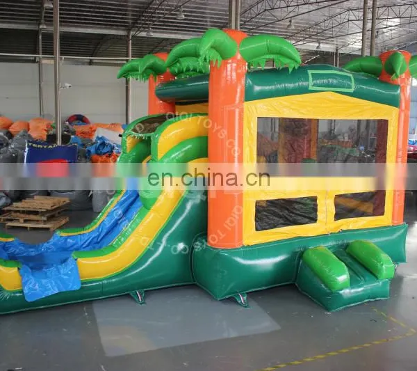 Jungle Theme Inflatable Bouncy Castle With Slide for Kids/inflatable Jumping Castle for Sale photo-3