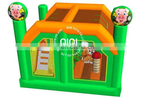 Inflatable House Bouncer Slide Combo/Funny Kids Inflatable Bouncy Castle With Slide photo-2