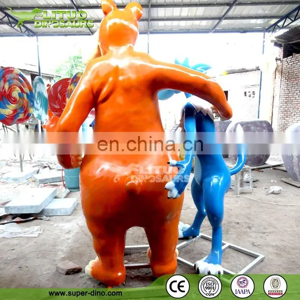 Playground Cute Cartoon Decoration Fiberglass Sculpture photo-4