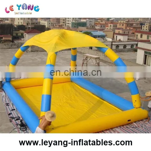 Inflatable Swimming Pool With Tent Above Ground Pool Kids Toys photo-3