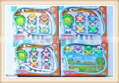 wind up plastic baby bed bell
