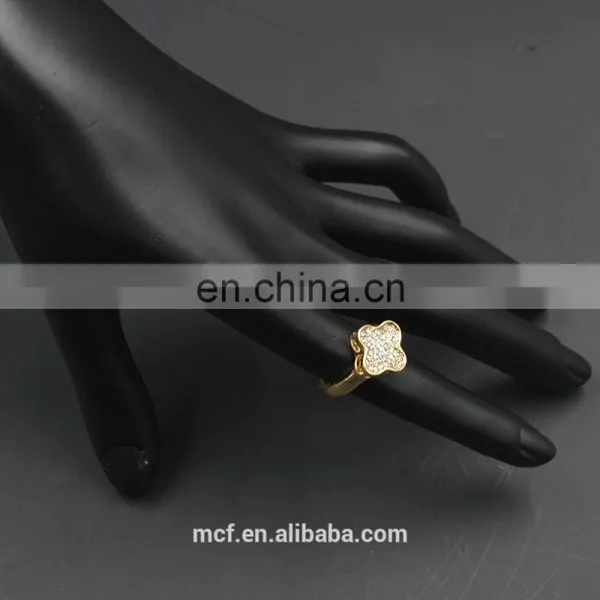 MCR-0063 Wholesale Latest Magic Silver Star Diamond Cluster Ring photo-3