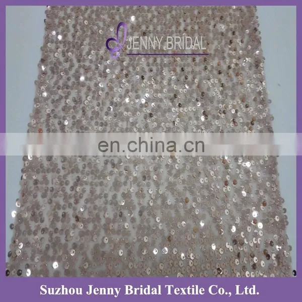 SQN#18 Jenny Bridal Modern Champagne Sequin Table Runner photo-3