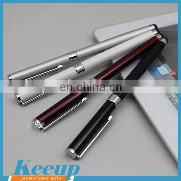 Black Metal Ball Pen With Rubber Stylus Tip photo-2