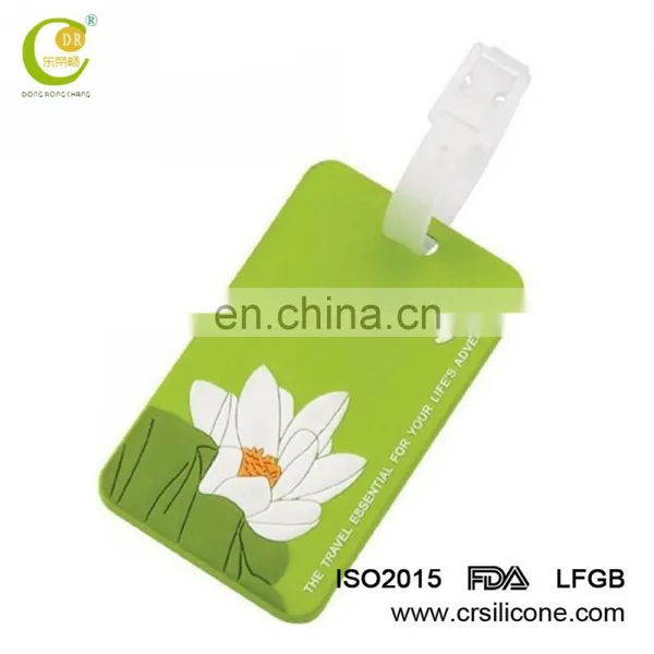 Custom Made Embroidered Waterproof Silicone Luggage Tag Baggage Tag With Logo photo-4