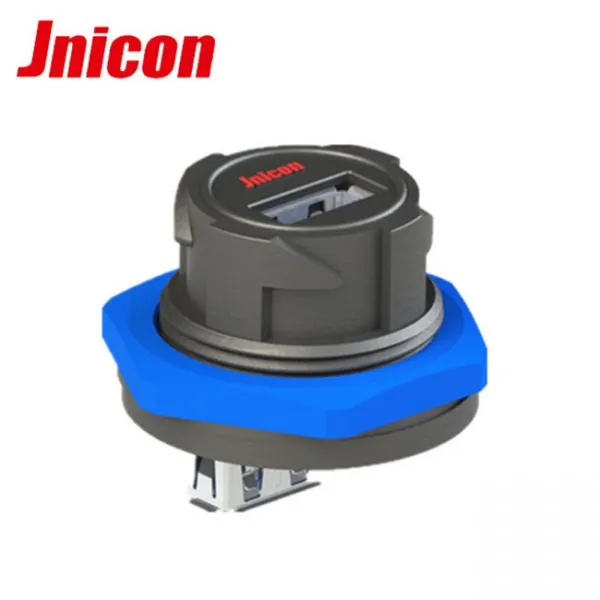 Shenzhen Data Connector Factory IP65 Usb Connector Lock Panel Mount 12v Usb Socket With Cable photo-3