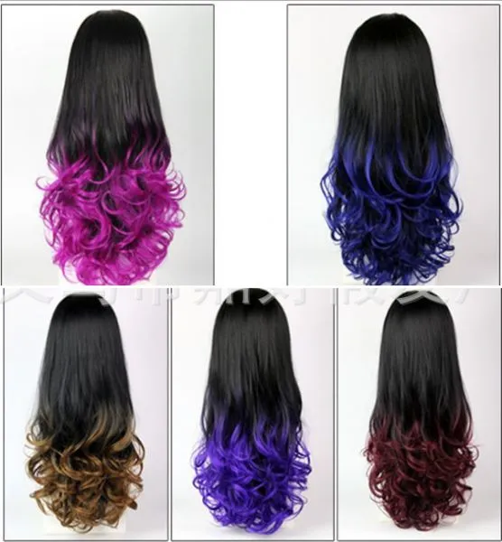 Hotsale cosplay wig anime multi colors in stock