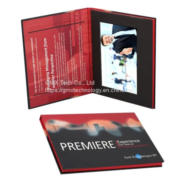 High Quality Greeting Cards 10.1 Inch HD High Resolution Lcd Video Brochure Video Leaflet