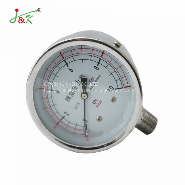 Stainless Steel Capsule Manometer Pressure Gauge With High Quality! photo-5