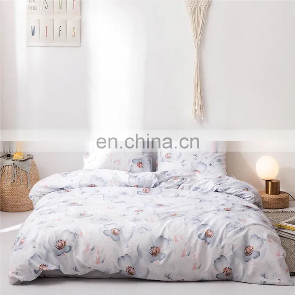 Korean Queen King Size 3D 100% Polyester Printing Quilt Comforter Bedding Set Duvet Cover Set With Pillowcase photo-6
