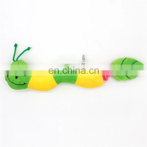 Wholesale Snake Shape Colourful Stuffed Chew Pet Dog Plush Toy Squeaky Toys photo-3