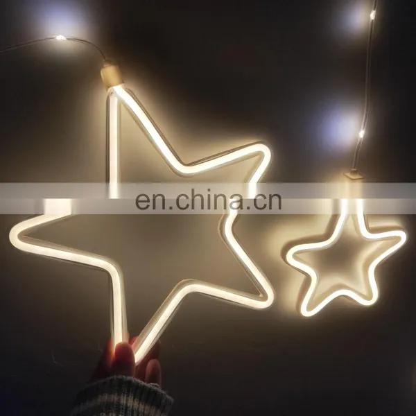 Led String Star Night Decor Neon Light Wall Lights Indoor for Christmas Decoration Wedding Decorative Holiday Lighting photo-2