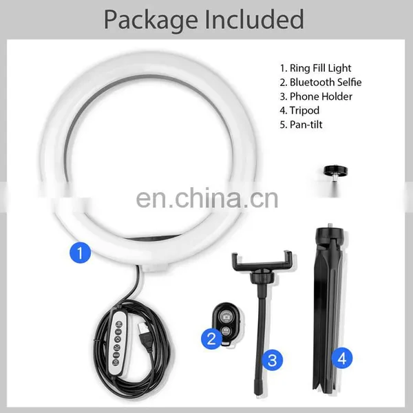 6 8 10 12 18 Inch LED Portable Changing RGB Color Photograph Make up Selfie Ring Fill Light With Tripod Stand photo-7