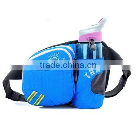Lumbar Waist Pack - Running Bag Belt With Water Bottle Holder - Waterproof Fanny Pack With Reflective Tabs photo-4