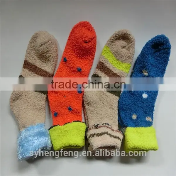 Winter Long Printed Cotton Velvet Room Socks
