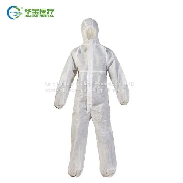 FC5-2001 Hooded Protective Coverall Type 5 Coveralls Breathable Hooded Protective Coverall