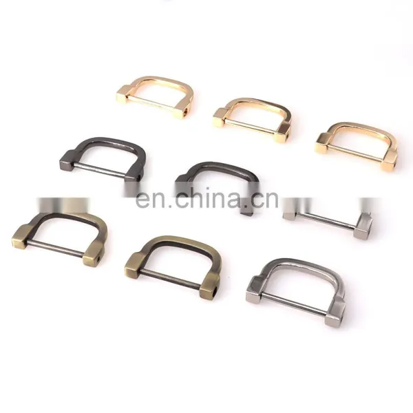 Detachable Handbag Leather Shoulder Hand Bag Purse Strap Belt Screw Metal D Ring Buckle photo-3