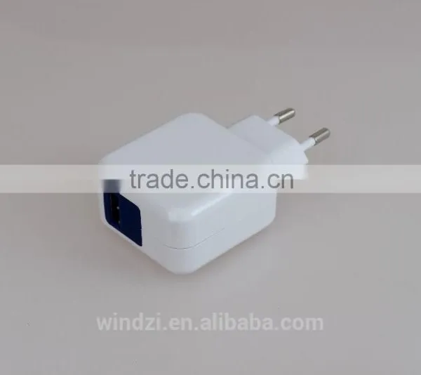 EU Plug Portable Travel Charger Dual Usb for Mobile Phone photo-2