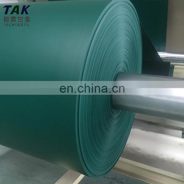 610gsm Green Waterproof Vinyl Polyester Tear Resistant Protective Pvc Coat Tarpaulin Fabric Roll photo-5