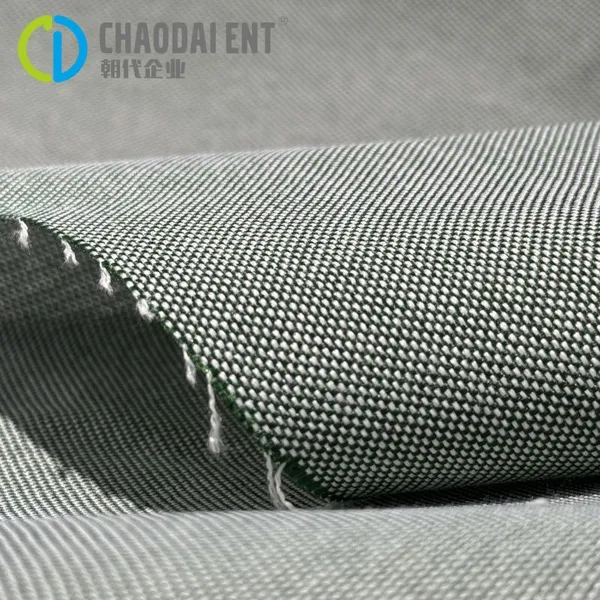 High Color Fastness 600D-16S/2 100%rpet Recycled Polyester Oekotex Certified Yarn-dyed Woven Fabric for Bags Shoes photo-2
