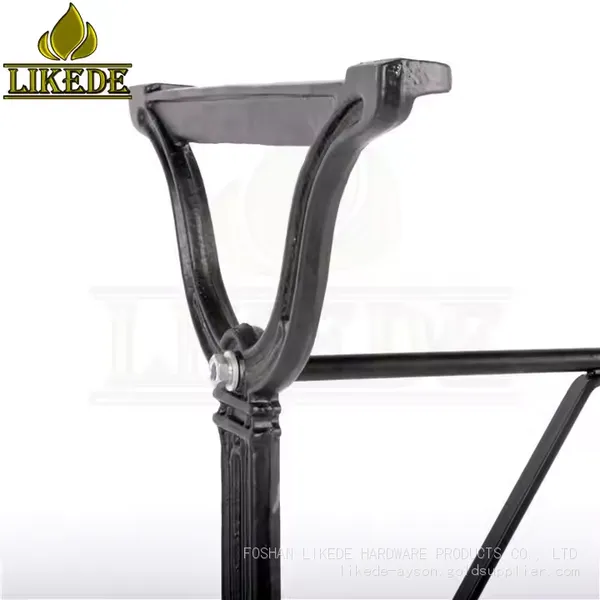 Classic Cross Legs Cast Iron Furniture Table Base & Frame Double Design Living Room Workshop Laundry Hospital Home Office Use photo-2
