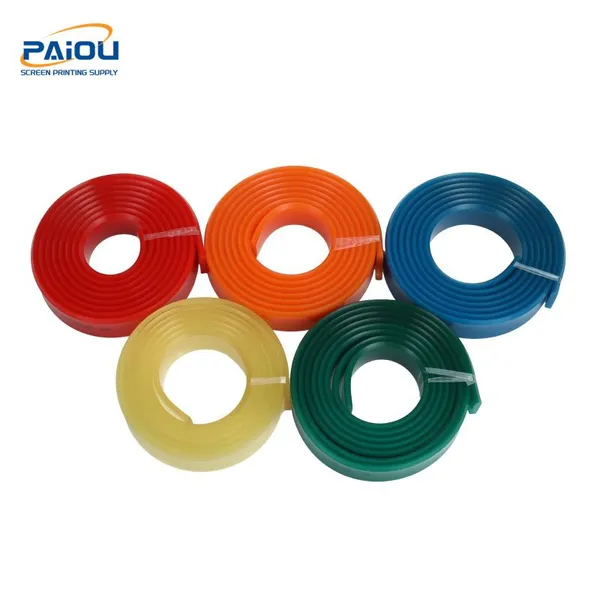 Square Type Polyurethane PU Silk Screen Printing Squeegee Rubber