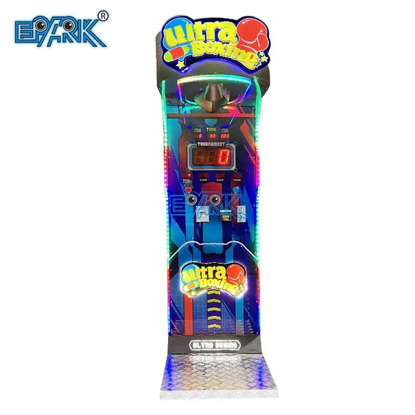 Punching Machine Ultra Boxing Compact Strength Challenge Game With LED Lighting for Commercial Arcades Sports Zones and Amusement Centers