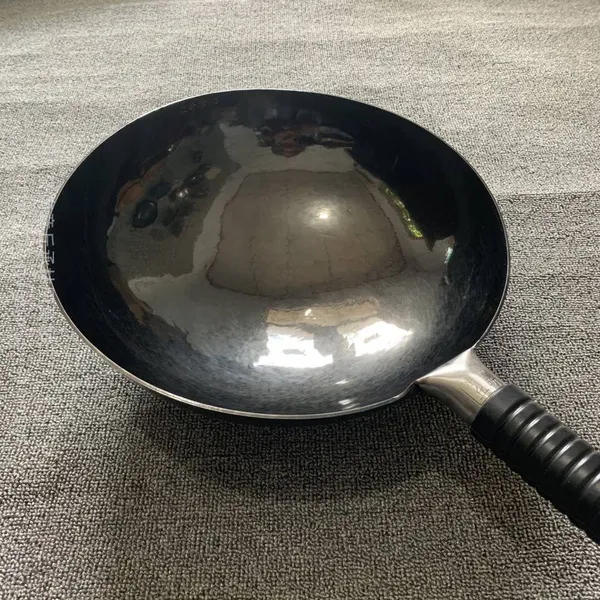 zhangqiu wrought iron wok price, uncoated zhangqiu cooking iron spatula, shandong traditional iron wok manufacturer phone number