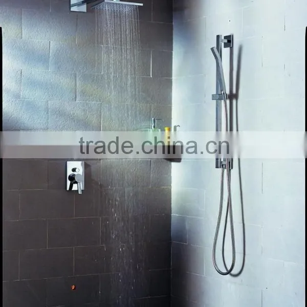 China Manufacturer Luxury Stainless Steel Rain Bath Shower Set With Hand Shower Pout Shower Head Rain photo-3