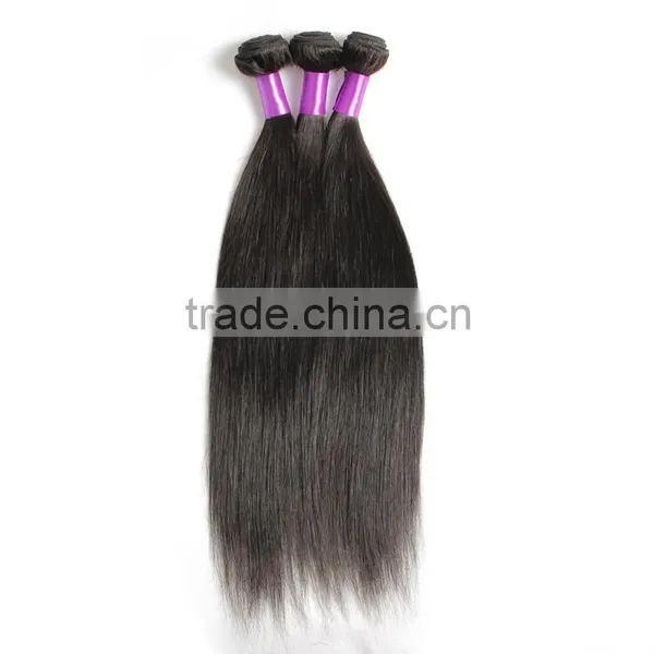 Cheap Raw Peru Human Hair Extension, Remy Straight Human Hair Weaving, Strong Double Drawn Weft photo-3