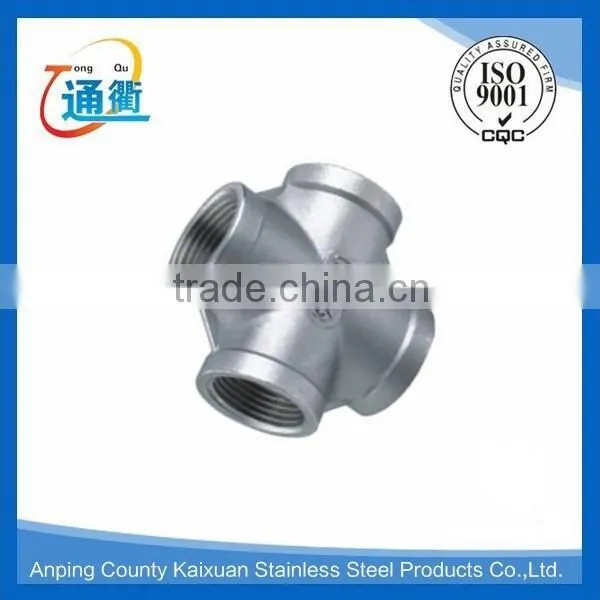 Casting Stainless Steel Threaded Pipe Fittings Cross Supplier's Choice photo-2