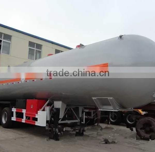 60CBM Liquid Gas Tank Trailer for Sale, 3 Axles Lpg Trailer photo-4