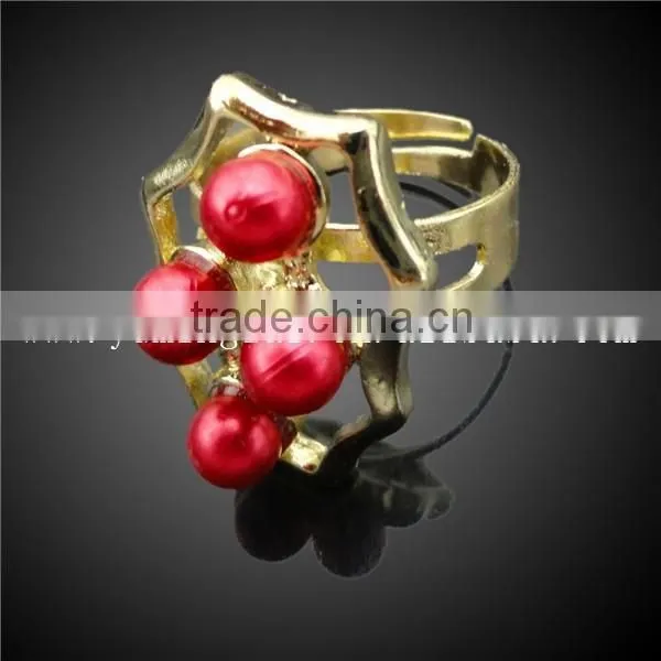 Gold Plated Fashion Jewelry Set in China With Red Coral Beads Design Jewelry photo-6