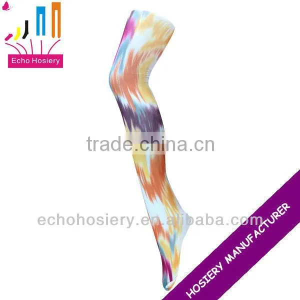 Lady Printing Tights Tie Dye Look photo-4