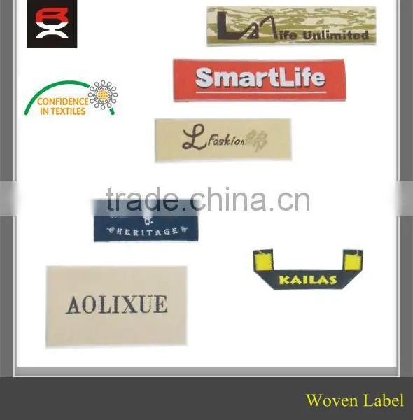 Brand Name Woven Clothing Label With Center Fold photo-2