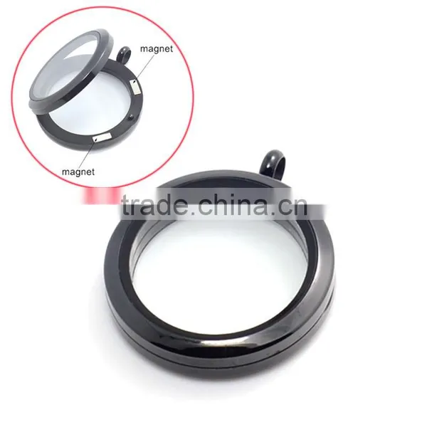 2015 Fashion 20mm/25mm/30mm Round Plain Stainless Steel Photo Glass Memory Floating Charm Locket photo-4