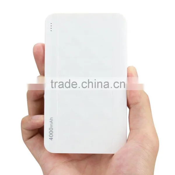 Hotest Products 2015 OEM Service Rechargeable Power Bank, Portable Smart Power Bank 4000mah for Smartphone photo-3