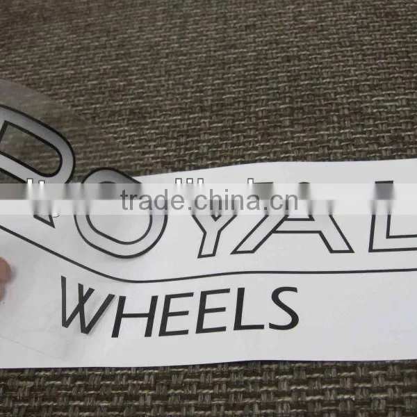 Wheels Logo Clear Sticker (M-A11)