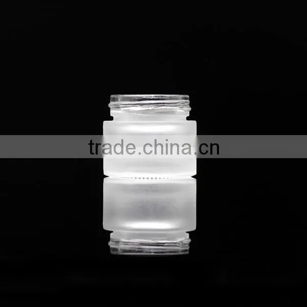 10g Face Cream Empty Bottle Cosmetic Glass Jar Black Cover Mini Jar Frosted photo-3