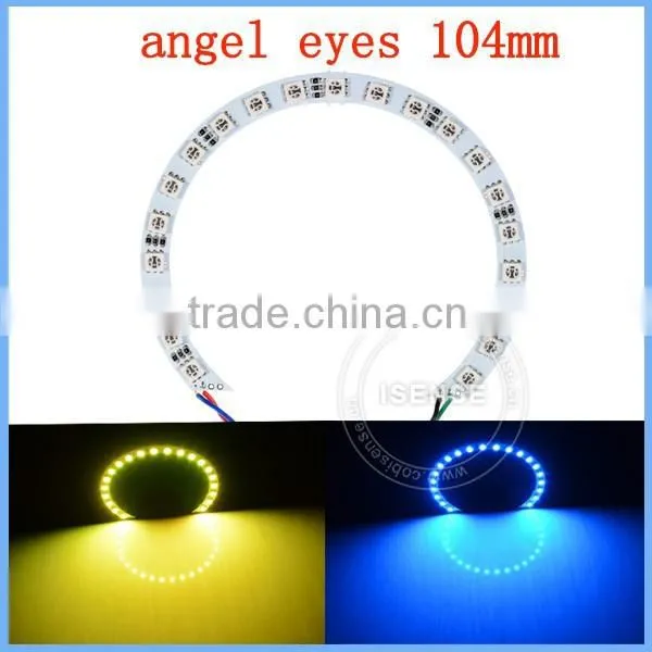 DC12v Epistar Chips 5050 Smd White PCB Semi Circle 104mm Angel Eyes LED Auto Parts Accessories for vw photo-2