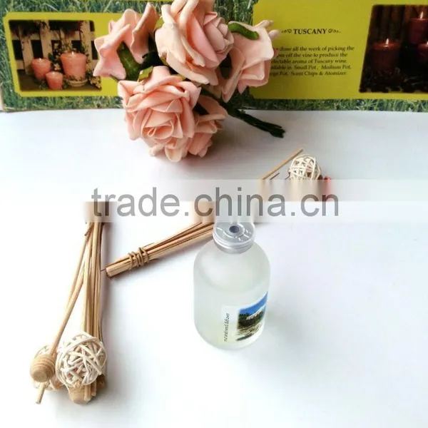 PVC Box Reed Diffuser With Wooden Sticks,Rattan Ball And Natural Dry Flowers photo-2