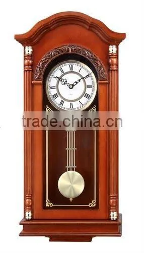Wooden pendulum clock