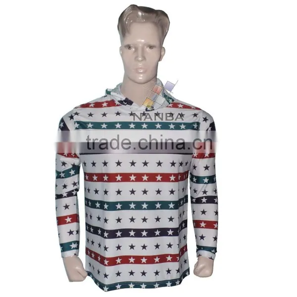 Sublimated Hoodie Sun Protected Long Sleeve Hoodie/ Rash Guard