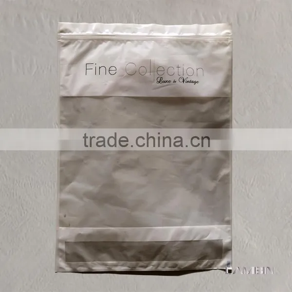 Printed Self-seal Zipper Closure Plastic PE Packaging Poly Bag for Apparel photo-3