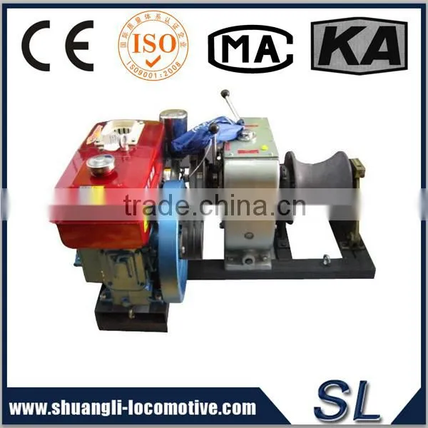 China Factory Gasoline Speedy Petrol 5 Tons Engine Powered Hoist Winch 5 Tons For The Wild Mountain Construction photo-4