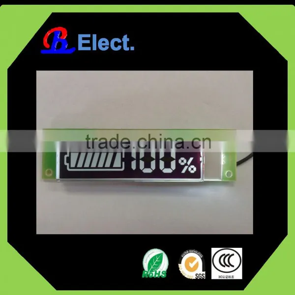 Charger Negative Character Lcd Display,white Led ,battery Segment Small Flexible Display