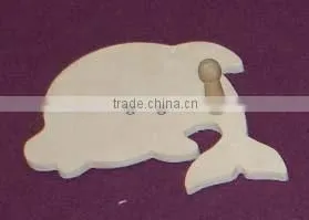 2014 New Dolphin Shape Wooden Wall Hook for Sale